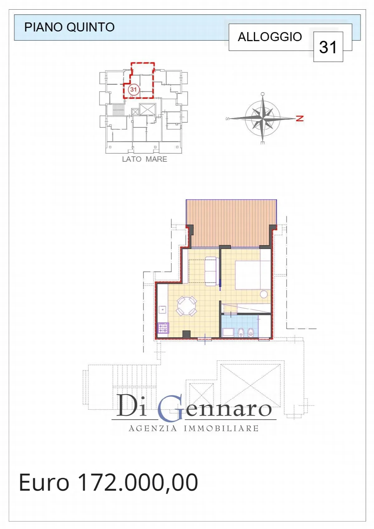 Appartamento in vendita a Alba Adriatica, Zona Mare - foto 3