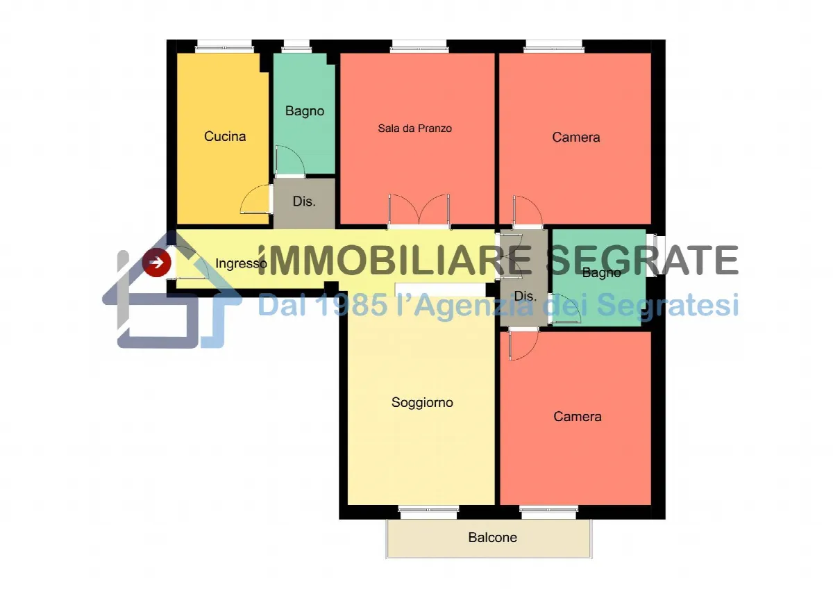 4 Locali in vendita a Segrate, Villaggio Ambrosiano - foto 2