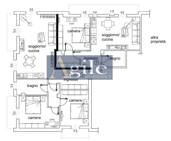 Appartamento in vendita a San Benedetto del Tronto, Centrale verso sud - foto 2