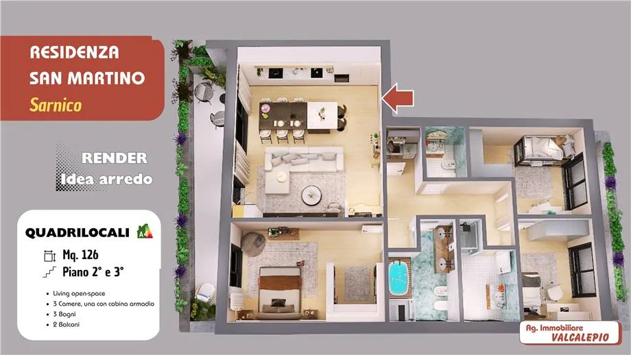 Appartamento in vendita a Sarnico - foto 8