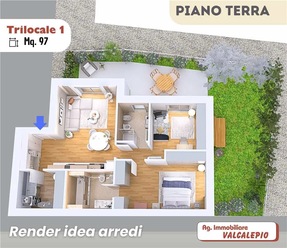 Appartamento in vendita a Castelli Calepio - TAGLIUNO - foto 3
